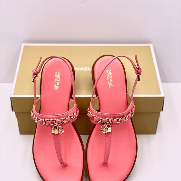 Michael Kors Elsa Thong Sandals Grapefruit - Picture 9 of 10